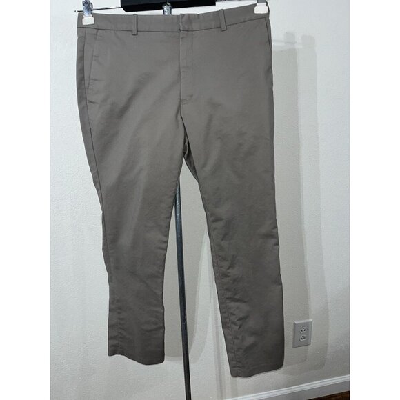 ALFANI Straight Chino Pants Men's Size 36X32 Khakis Slash Pocket Flat Front - Picture 1 of 10
